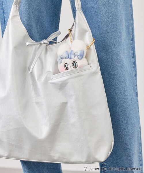 ROPE' PICNIC(ロペピクニック)の「【Esther Bunny Little meets ROPE' PICNIC】チャーム付きバッグ(トートバッグ・レディース・ブラック/シルバー・F)」の10枚目の写真