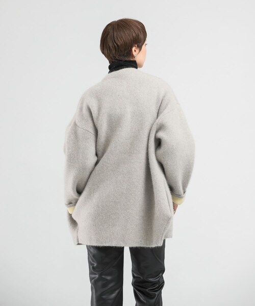 URBAN RESEARCH ROSSO（アーバンリサーチロッソ）の「ELENDEEK　CN RACCOON MIX WCD（カーディガン/ボレロ・レディース・IVY/LGRY/RED/MINT/BEG・1/2）」の21枚目の写真