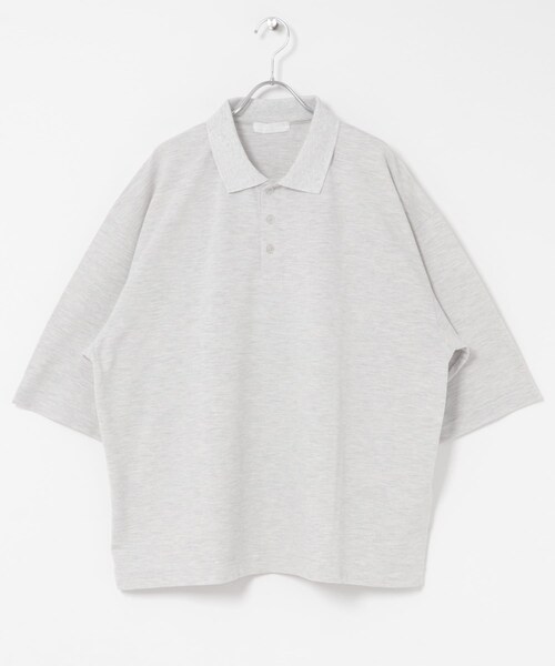 SENSE OF PLACE by URBAN RESEARCH（センスオブプレイスバイアーバンリサーチ）の「スラブカノコエクストラルーズポロシャツ（ポロシャツ・メンズ・BLACK/OATMEAL/BROWN・M/L）」の21枚目の写真