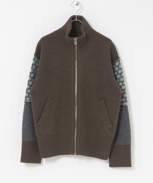 THE GOODLAND MARKET（ザグッドランドマーケット）の「cwtch　MIX PATTERND KNIT（ニット/セーター・レディース・GREY/BROWN・FREE）」の10枚目の写真