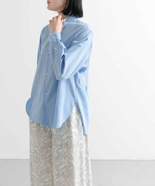 URBAN RESEARCH DOORS（アーバンリサーチドアーズ）の「UNIFY　製品染めシャツ（シャツ/ブラウス・レディース・SAXBLUE/PINKBEIGE・FREE）」の5枚目の写真