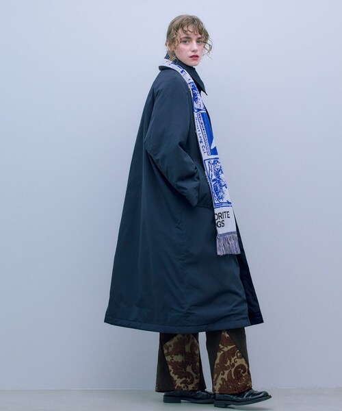 まみい / hagumu ⿻ 【 新品 タグ付き 】 スタンドカラーコート y/m by 村岡美里（イムバイムラオカミサト）の「スタンドカラーコート