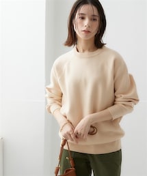 nissen | スウェットライクラグランニット(ニット/セーター)