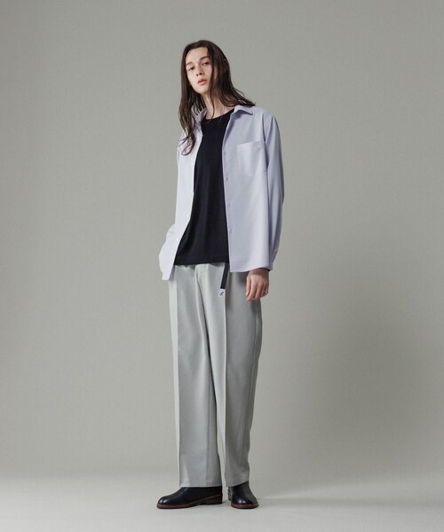 ADAM ET ROPE'（アダムエロペ）の「【NIKKE】レギュラーカラー シャツ / ウォッシャブル（シャツ/ブラウス・メンズ・ブラック/ネイビー/ラベンダー・L/M）」の18枚目の写真