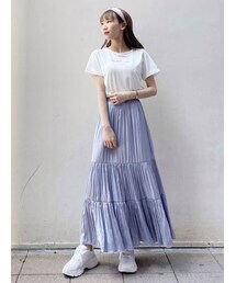 dazzlin | シャイニーティアードフレアスカート(スカート)