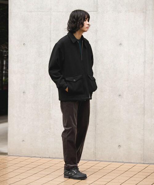 URBAN RESEARCH DOORS(アーバンリサーチドアーズ)の「ウールブレンドハリントンジャケット(テーラードジャケット・メンズ・MOCHA/BLACK・M/L)」の17枚目の写真