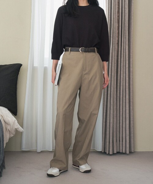 URBAN RESEARCH DOORS(アーバンリサーチドアーズ)の「ハイウエストストレッチチノパンツ(チノパンツ・レディース・BEIGE/NAVY・S/M)」の7枚目の写真