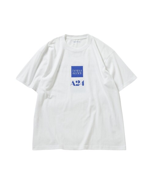 bonjour records(ボンジュールレコーズ)の「A24 for bonjour records 『I Saw The TV Glow』Exclusive T-shirt(Tシャツ/カットソー・レディース・ブラック/ホワイト/ホワイト系・L/M/XL)」の16枚目の写真
