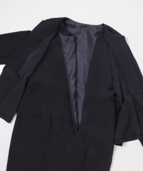 URBAN RESEARCH ROSSO（アーバンリサーチロッソ）の「kaene　フレアジャケットセットワンピース（ワンピース・レディース・beige/navy・M）」の22枚目の写真
