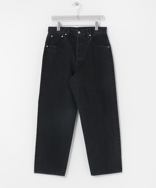 URBAN RESEARCH(アーバンリサーチ)の「Scye BLACK DENIM BAGGY JEANS(デニムパンツ・メンズ・クロ・27/29/31)」の1枚目の写真