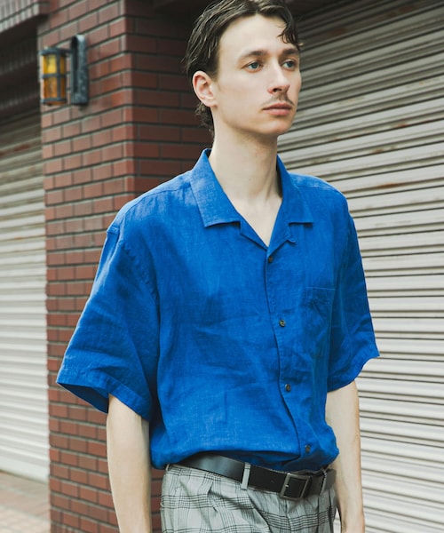 URBAN RESEARCH(アーバンリサーチ)の「『別注』BROOKS BROTHERS×URBAN RESEARCH LINEN CAMP SHIRTS SHORT-SLEEVE(シャツ/ブラウス・メンズ・BLACK/BLUE/BODEAUX・M/L/XL)」の19枚目の写真