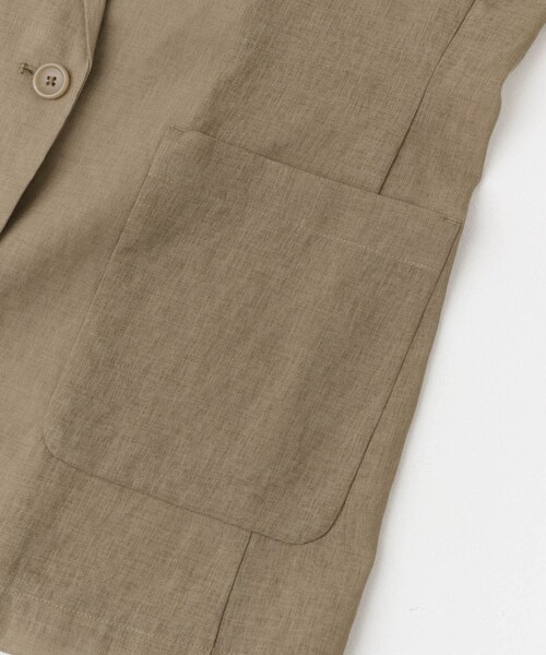 URBAN RESEARCH ROSSO（アーバンリサーチロッソ）の「F by ROSSO　シアーシャツジャケット（テーラードジャケット・レディース・MOCHA/L/BEIGE・FREE）」の13枚目の写真