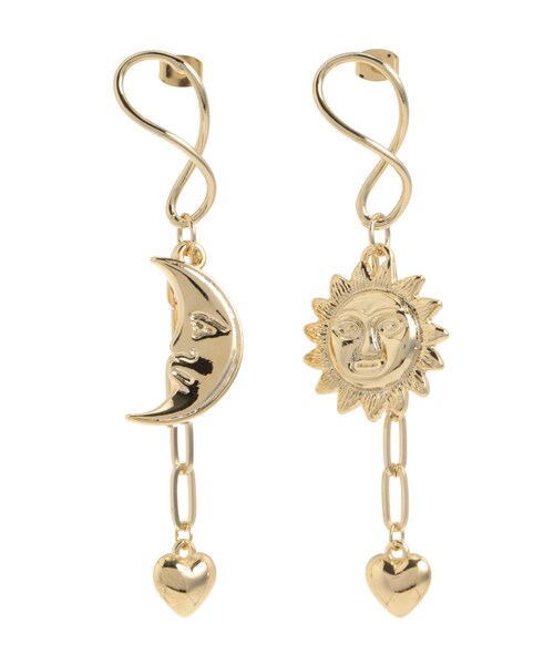 EVRIS（エヴリス）の「ORIGINAL SUNNY ピアス（ピアス（両耳用）・レディース・シルバー/ゴールド・F）」の2枚目の写真