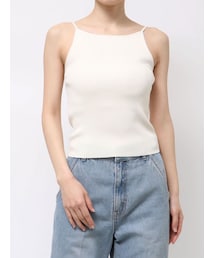 LAGUNAMOON | ボートネックニットタンク(キャミソール)