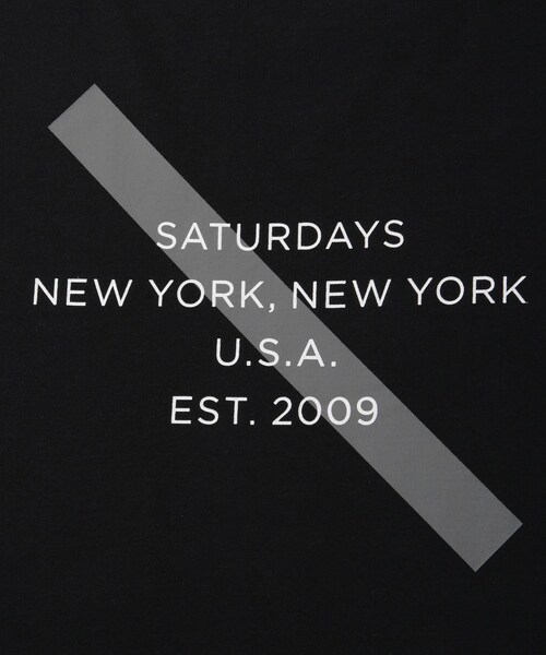 Saturdays NYC(サタデーズ ニューヨークシティ )の「Gotham Establish Slash SS T-Shirt(Tシャツ/カットソー・レディース・ブラック/ホワイト/グリーン・L/M/S/XL)」の20枚目の写真