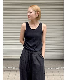 Ungrid | リネン混タンクトップ(タンクトップ)