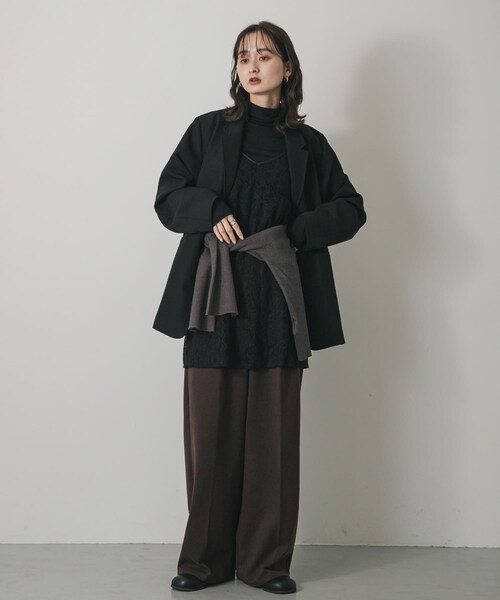 SENSE OF PLACE by URBAN RESEARCH(センスオブプレイスバイアーバンリサーチ)の「レースキャミチュニック(キャミソール・レディース・IVORY/GRAY/BLACK・One)」の12枚目の写真