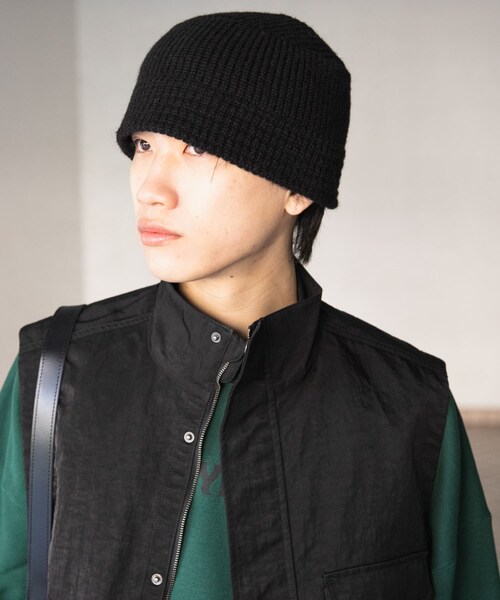 SENSE OF PLACE by URBAN RESEARCH（センスオブプレイスバイアーバンリサーチ）の「ニットバケットハット（ハット・メンズ・BLACK/GRAY/KHAKI・one）」の5枚目の写真