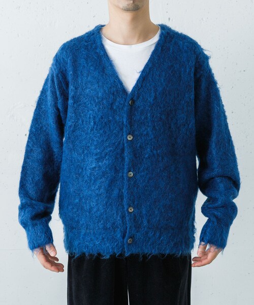 URBAN RESEARCH（アーバンリサーチ）の「YLEVE　MOHAIR NAPPING KNIT CARDIGAN（カーディガン/ボレロ・メンズ・110 COBALT・4）」の4枚目の写真