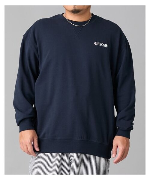 nissen（ニッセン）の「綿100％ワンポイントクルーネックトレーナー　OUTDOOR　PRODUCTS【大きいサイズ】（スウェット・メンズ・N3グレー/67ネイビー・3L/4L/5L/6L/8L）」の10枚目の写真