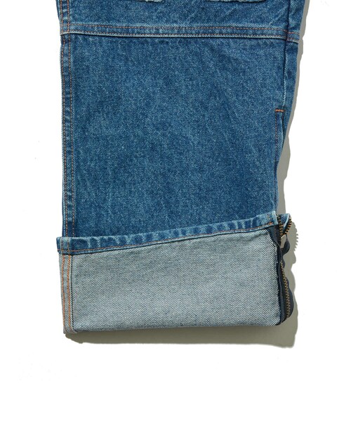 ADAM ET ROPE'（アダムエロペ）の「【KYOU/キョウ】LUMBERJACK Patchwork by 80s Reproduced Denim（デニムパンツ・メンズ・スミクロ/ブルー系・1/2）」の17枚目の写真