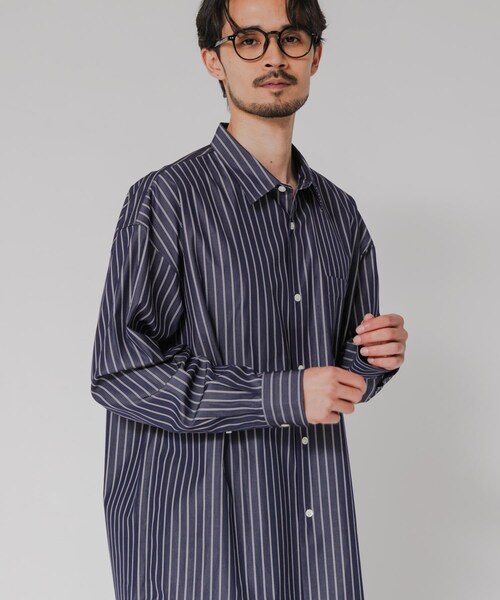 URBAN RESEARCH（アーバンリサーチ）の「THOMAS MASON OVER SHIRTS（シャツ/ブラウス・メンズ・WHITE/ROYAL/TEAL BLUE/IVORY ST/NAVY ST・S/M/L/XL）」の8枚目の写真