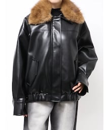 MURUA | 2WAYカラーフェイクレザーブルゾン(ブルゾン)