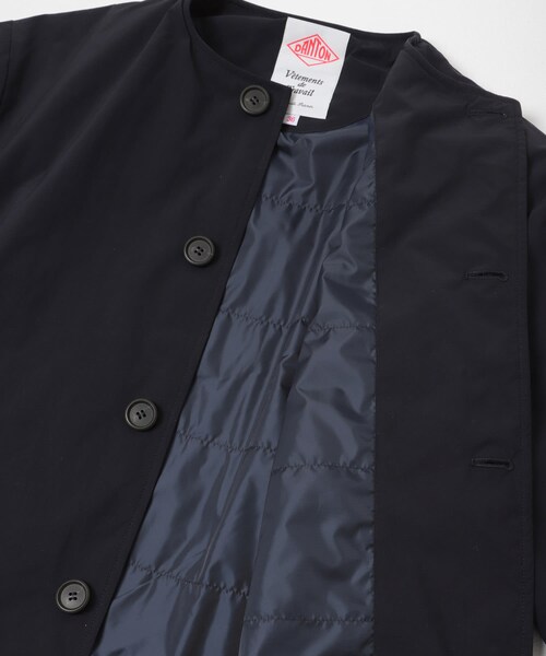 URBAN RESEARCH DOORS(アーバンリサーチドアーズ)の「DANTON COLLARLESS JACKET(その他アウター・レディース・DK.BLUE/IVORY/NAVY・36)」の19枚目の写真
