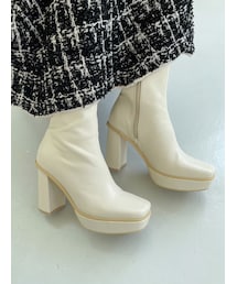 MERCURYDUO | プラットフォームショートブーツ(ブーツ)