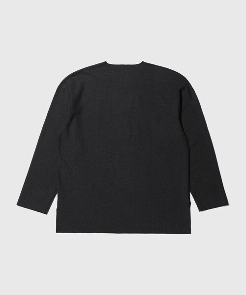 ADAM ET ROPE'(アダムエロペ)の「【blurhmsROOTSTOCK】Rough&Smooth Thermal Over NeckL/S(Tシャツ/カットソー・メンズ・ブラック/チャコール/ホワイト・2/3)」の14枚目の写真