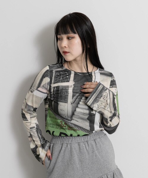 THE GOODLAND MARKET（ザグッドランドマーケット）の「old honey　42°C tops（その他トップス・レディース・01green/02purple・FREE）」の3枚目の写真