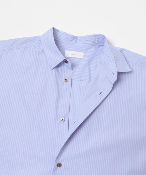 かぐれ（カグレ）の「コットンストライプレギュラーシャツ（シャツ/ブラウス・レディース・BLUE・Free）」の10枚目の写真