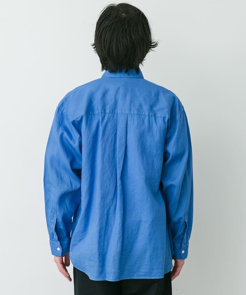 URBAN RESEARCH DOORS(アーバンリサーチドアーズ)の「STILL BY HAND GARMENT-DYE OVER SHIRTS(シャツ/ブラウス・メンズ・SKY BLUE/ECRU/BLACK NAVY・46/48)」の8枚目の写真