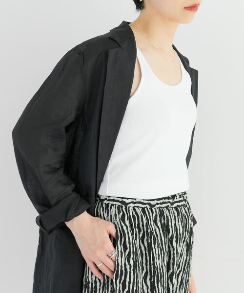 URBAN RESEARCH（アーバンリサーチ）の「『MADE IN JAPAN』リブタンクトップ（タンクトップ・レディース・SILVER/WHITE/BLUE GRAY/CHARCOAL・FREE）」の5枚目の写真