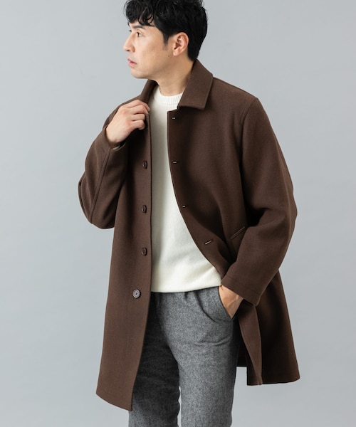 URBAN RESEARCH ROSSO(アーバンリサーチロッソ)の「『XLサイズあり』light meltonステンカラーコート(ステンカラーコート・メンズ・BLACK/NAVY/CHARCOAL/BROWN・M/L/XL)」の5枚目の写真