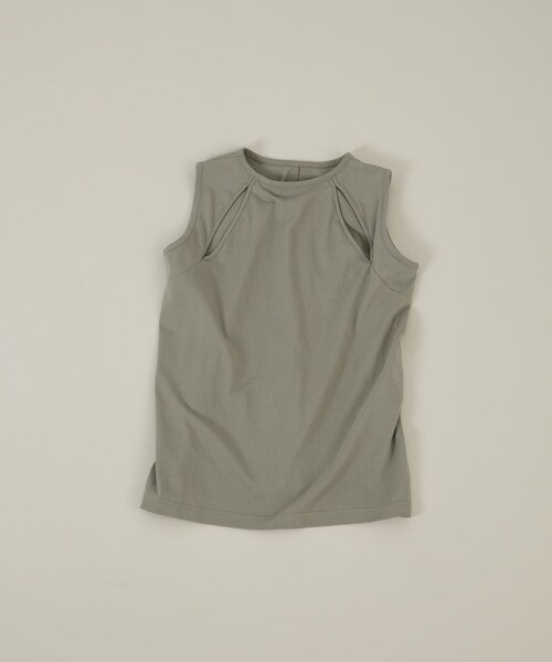 LAATO（ラート）の「slit no sleeve tee（タンクトップ・レディース・パール/クレイ・FREE）」の21枚目の写真