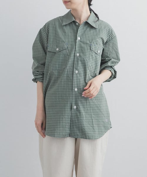 URBAN RESEARCH DOORS（アーバンリサーチドアーズ）の「SMITH　BROOKLYN WORK SHIRTS（シャツ/ブラウス・レディース・OLIVE/BLUE/GREY・S）」の11枚目の写真