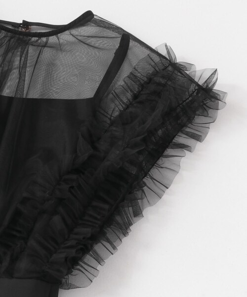 URBAN RESEARCH ROSSO（アーバンリサーチロッソ）の「チュールドッキングオールインワン（ワンピース・レディース・black/mint・36/38）」の5枚目の写真