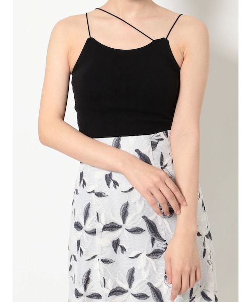 MERCURYDUO（マーキュリーデュオ）の「カップインナローテープインナーキャミソール（キャミソール・レディース・オフホワイト/ブラック/ブラウン/ベージュ・F）」の20枚目の写真