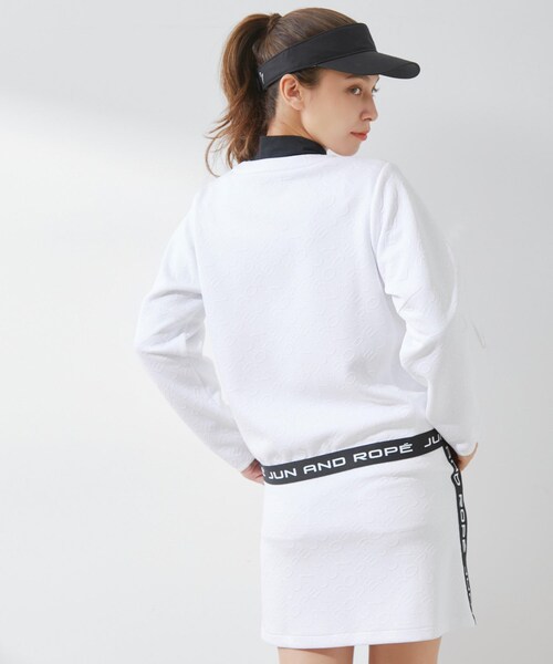 ROPE'（ロペ）の「ロゴモノグラムジャガード　ブルゾン（ブルゾン・レディース・ブラック/ホワイト・L/M/S）」の10枚目の写真