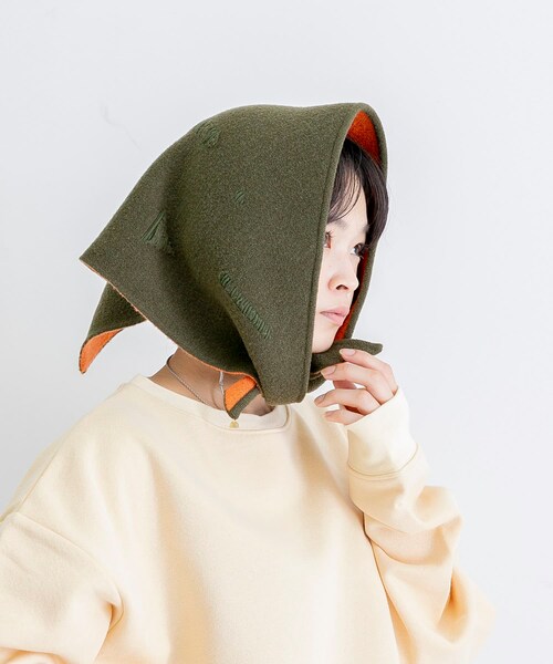 URBAN RESEARCH（アーバンリサーチ）の「malamute　night on earth scarf（バンダナ/スカーフ・レディース・khaki/white/navy・FREE）」の4枚目の写真