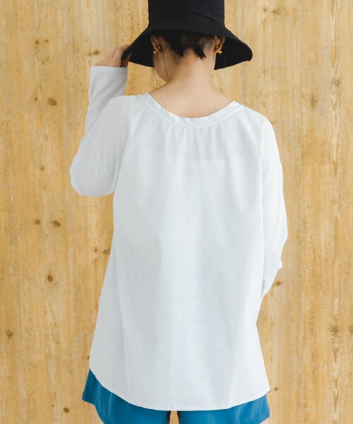 URBAN RESEARCH ROSSO（アーバンリサーチロッソ）の「F by ROSSO　撥水カバーアップ（シャツ/ブラウス・レディース・L/GRAY/BROWN・FREE）」の7枚目の写真