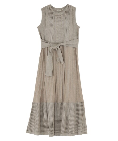 LAGUNAMOON（ラグナムーン）の「ストライプメッシュニットワンピース（ワンピース・レディース・グレー/ブラック・S/M）」の22枚目の写真