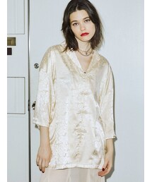 jouetie | ローズジャガードチャイナシャツ(シャツ/ブラウス)