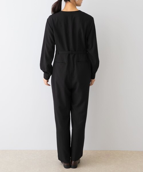 URBAN RESEARCH ROSSO（アーバンリサーチロッソ）の「『UR TECH SMOOTHLUXE』F by ROSSO　ハーフZIPジャンプスーツ（サロペット/オーバーオール・レディース・C/GRAY/BLACK・36/38）」の5枚目の写真