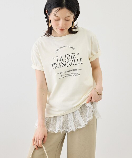 ROPE' PICNIC(ロペピクニック)の「レースドッキングタンク/着丈が選べる(タンクトップ・レディース・ホワイト・M/MT)」の11枚目の写真