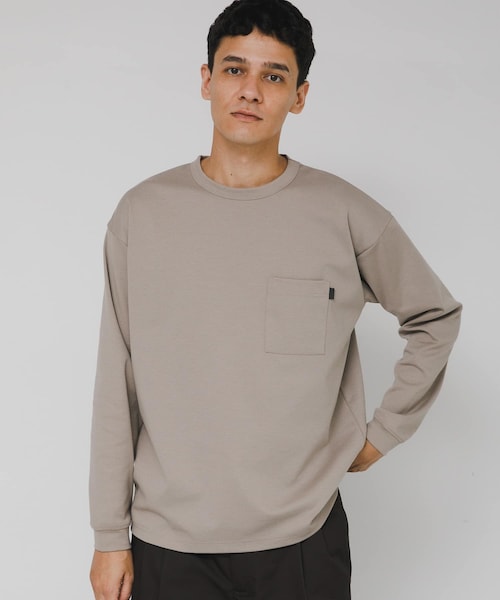 URBAN RESEARCH Sonny Label（アーバンリサーチサニーレーベル）の「ポンチポケット付ロングスリーブTシャツ（Tシャツ/カットソー・メンズ・ホワイト/グレージュ/チャコール/ブラック/ブルーグレー・M/L/XL）」の4枚目の写真