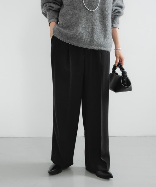 URBAN RESEARCH（アーバンリサーチ）の「ダブルクロスキュプラパンツ（その他パンツ・レディース・BROWN/BLACK/NAVY・36/38/40/42）」の5枚目の写真