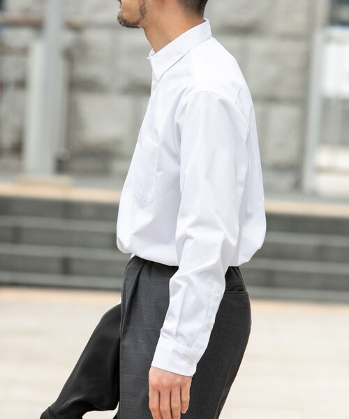 URBAN RESEARCH ROSSO(アーバンリサーチロッソ)の「『防シワ/防臭』アーバンリラックスブロードシャツ(シャツ/ブラウス・メンズ・WHITE/NAVY/BLUE/KHAKI/SAX/CHARCOAL・S/M/L/XL)」の9枚目の写真