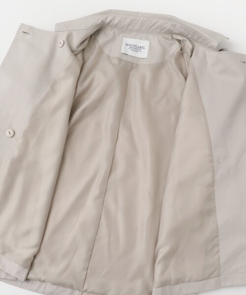 URBAN RESEARCH Sonny Label（アーバンリサーチサニーレーベル）の「撥水ショートトレンチコート（ステンカラーコート・レディース・ベージュ/L.グレー/チャコール・36/38）」の13枚目の写真